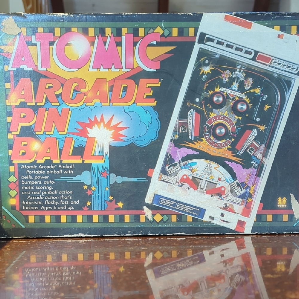 Vintage TOMY 1979 ICONIC ATOMIC ARCADE PINBALL GAME